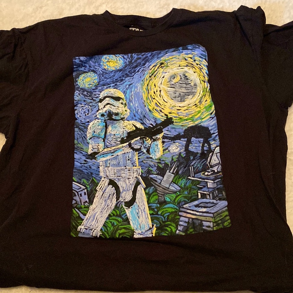 Men’s Van Gogh Style Star Wars t shirt